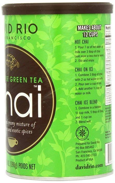 David Rio Chai Mix, Tiger Spice, 14 Ounce N34