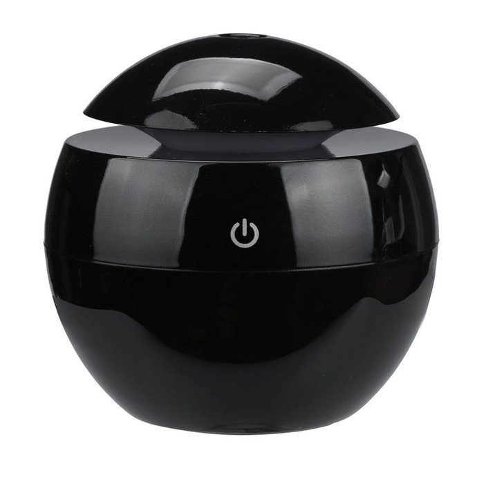 DZT1968 LED Aroma Ultrasonic Humidifier USB Essential Oil Diffuser Air Purifier (Brown) N12