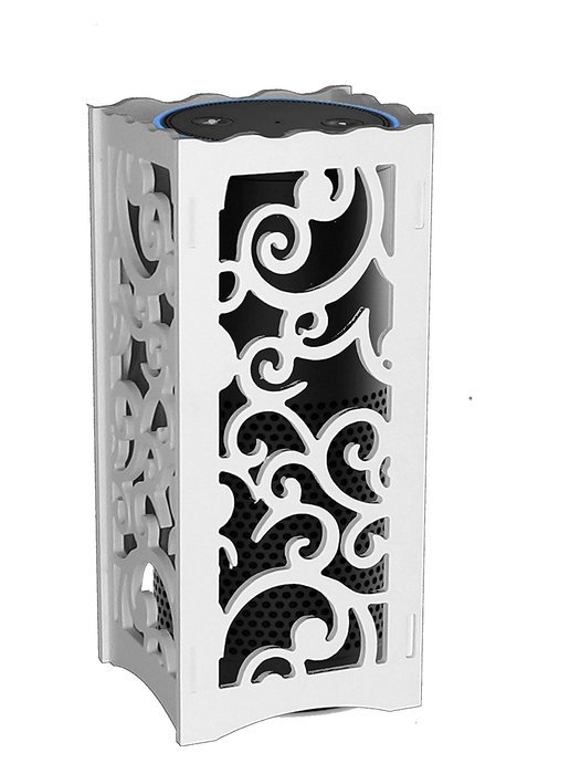 speaker stand d&eacute;cor guard for amazon echo alexa speaker and other bluetoothe speakers white N2