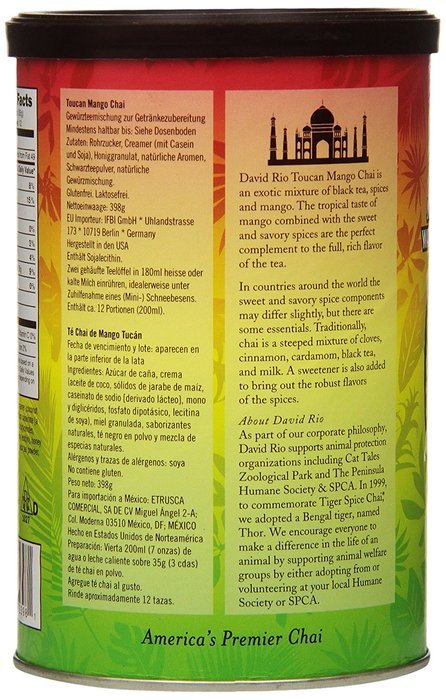 David Rio Chai Mix, Tiger Spice, 14 Ounce N40
