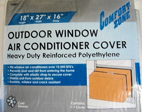 Window Air Conditioner Support Bracket Arm, Insulating Foam, and Window Air Conditioner Cover, 18" 3 Pc Bundle...