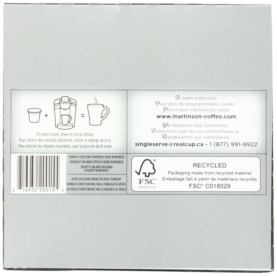 Martinson Coffee, Hazelnut Vanilla Decaf, 24 Single Serve RealCups N40