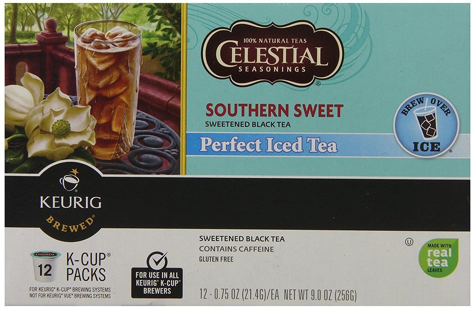 Green Mountain Coffee, Celestial Seasonings Southern Sweet Perfect Iced Tea, K-Cup Portion Pack for Keurig K-Cup... N17