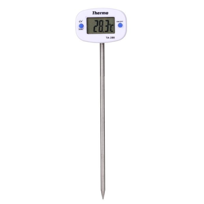 Digital LCD Thermometer with probe rotatable for kitchen Cooking Laboratory N3