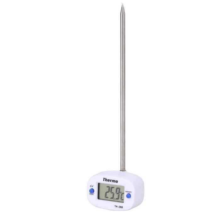 Digital LCD Thermometer with probe rotatable for kitchen Cooking Laboratory N4