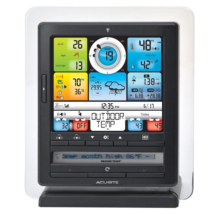 AcuRite 01036 Pro Weather Station with PC Connect, 5-in-1 Weather Sensor and My AcuRite Remote Monitoring App N2