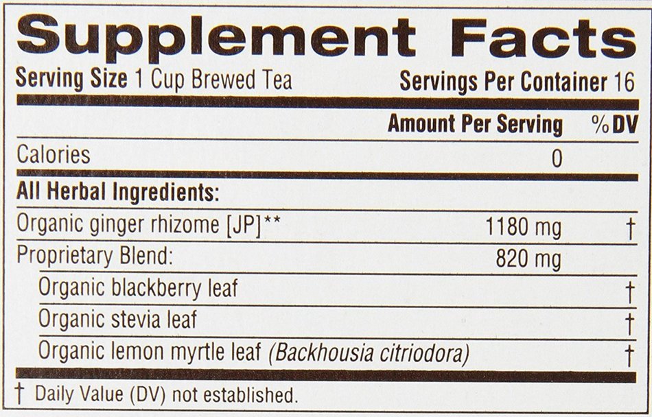 Traditional Medicinals Organic Ginger Aid Tea, 16 Tea Bags (Pack of 6) N14