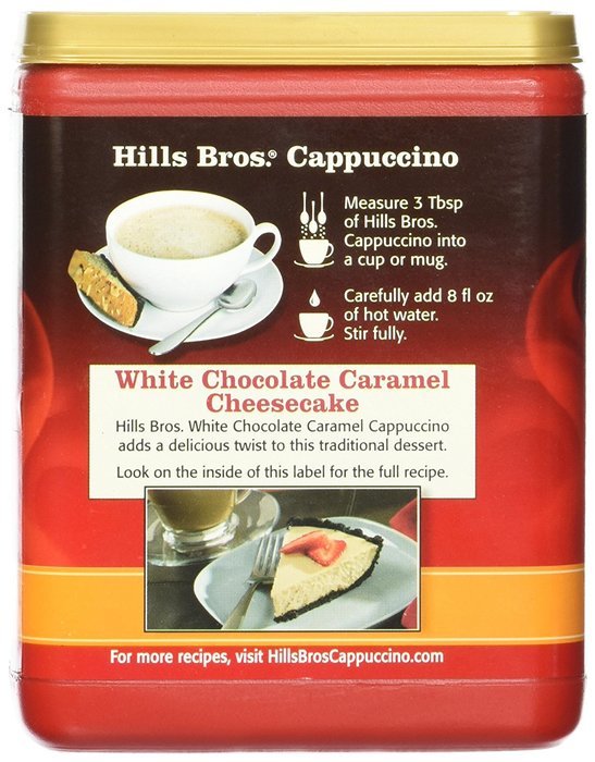 Hills Bros Cappuccino Sugar-Free French Vanilla, 12 Ounce N56