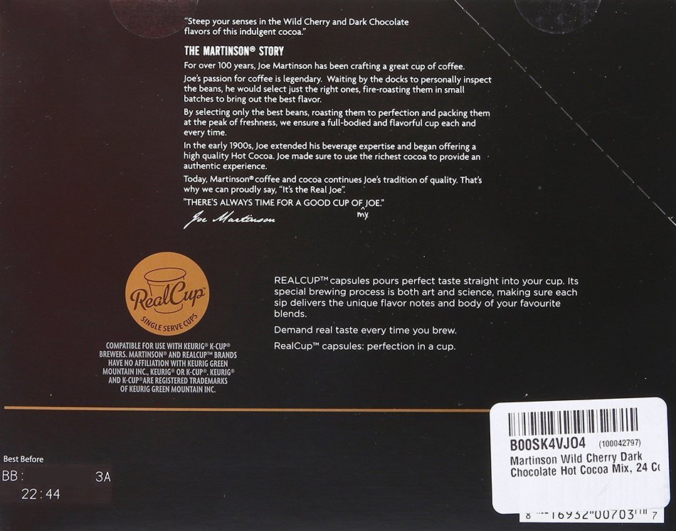 Martinson Coffee, Hazelnut Vanilla Decaf, 24 Single Serve RealCups N51