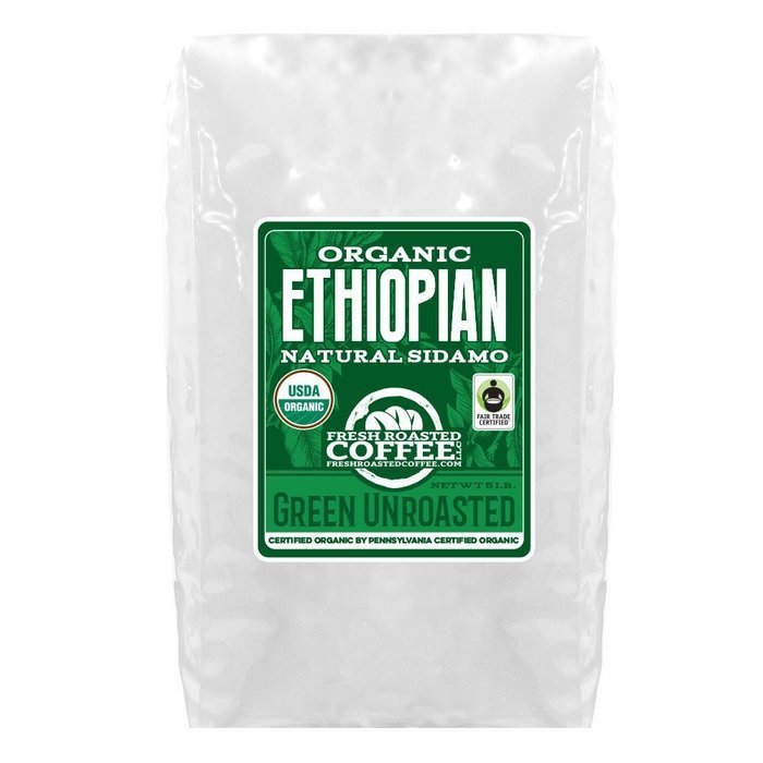 Green Unroasted Coffee, 5 Lb. Bag, Fresh Roasted Coffee LLC. (Colombian Supremo) N12