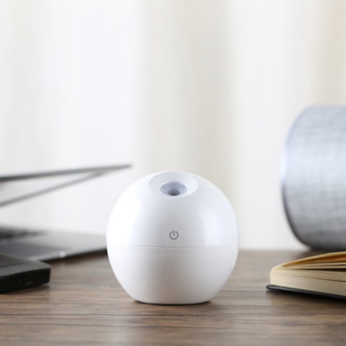 USB Aroma Therapy Ultrasonic Essential Oil Diffuser Spa Mist Vapor Purifier PICK - White N12