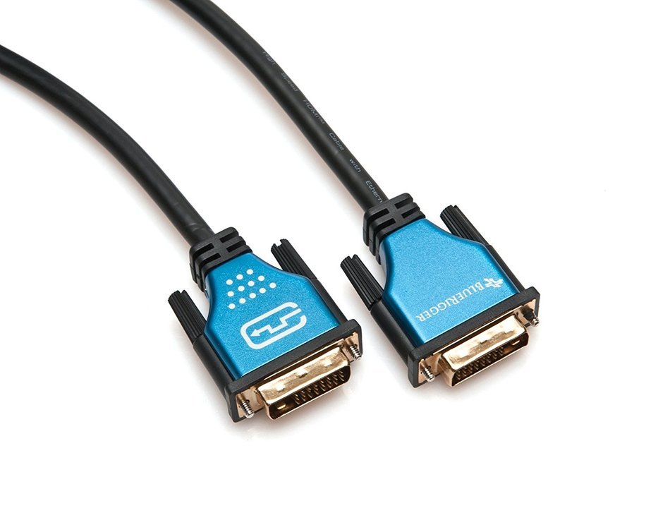 BlueRigger DVI Male to DVI Male Digital Dual-Link Cable (3 Feet, Black)