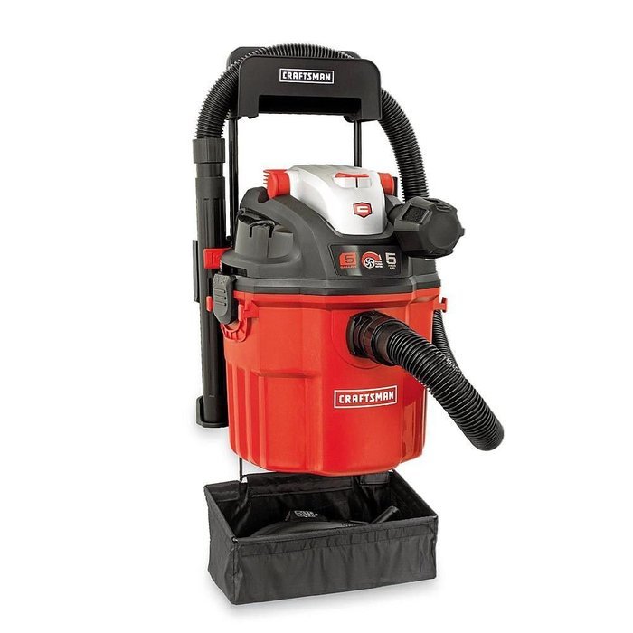 Craftsman Craftsman Remote Control Wall Mount 5 Peak HP 5 Gal. Wet/Dry Vacuum Shop Vac