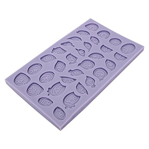 "2Pcs Cartoon 3D Eyes Silicone Decorating Mold Fondant Cake Mould Chocolate" shopping N5