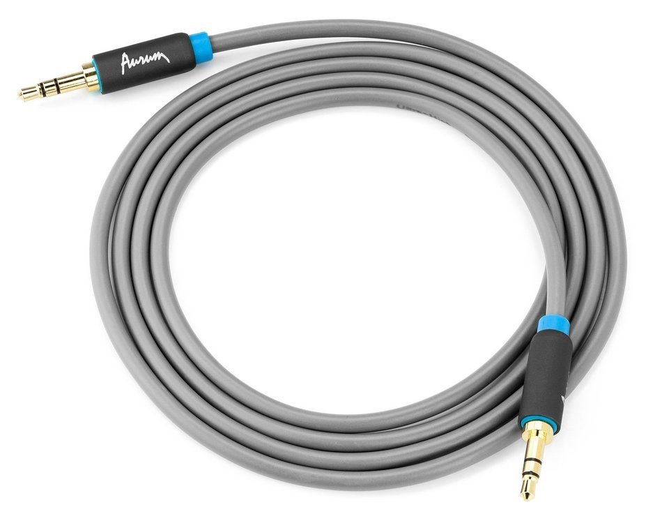 Aurum Cables Male to Male 3.5mm Universal 24K Gold Plated Auxiliary Audio Stereo Cable with 4 6.35mm Male to 3.5mm...