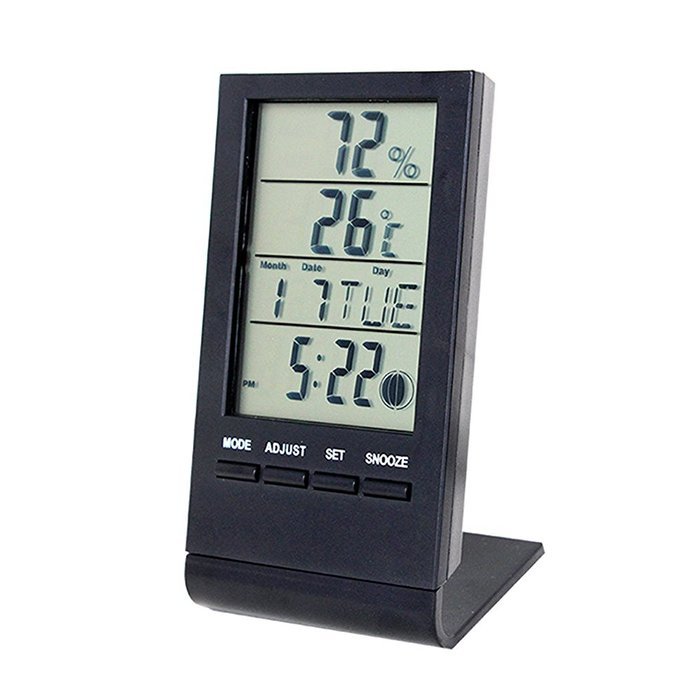 Humidity Meter, EverPlus Digital Clock and Weather Station with ...