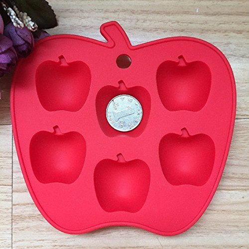 Lariy Cake Mold Soap Mold Apple Flexible Silicone Mould For Candy Chocolate