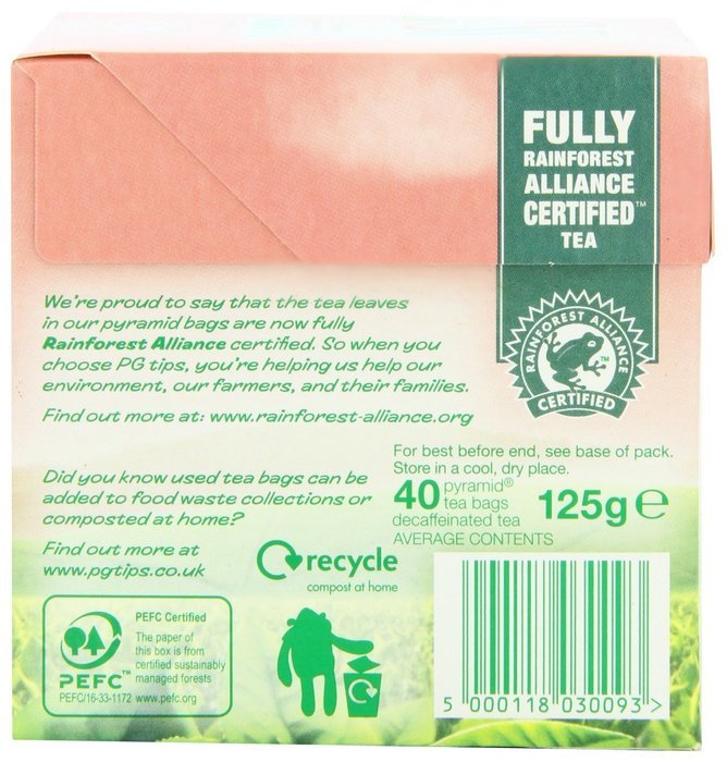 PG Tips Decaf Tea Bags, 40 Count N5