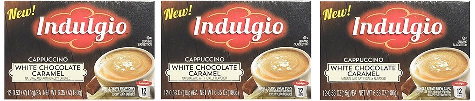 Indulgio French Vanilla Cappuccino Single Serve K-cup, 42 Count (Compatible with 2.0 Keurig Brewers) N82