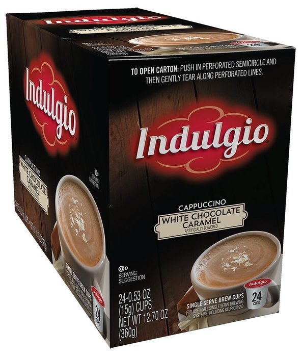 Indulgio French Vanilla Cappuccino Single Serve K-cup, 42 Count (Compatible with 2.0 Keurig Brewers) N84