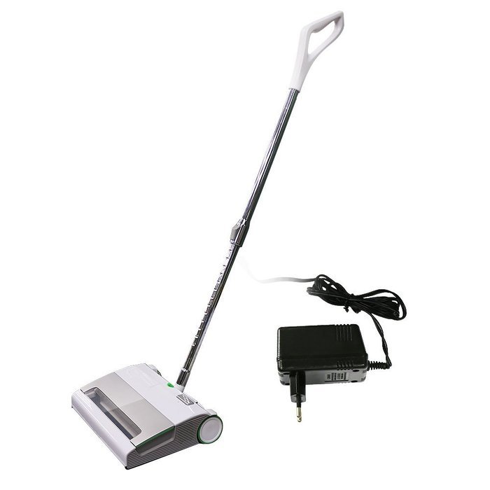 Cordless Upright Carpet Vacuum Cleaner Portable Bagless Vac with Extendable Stick - White N7