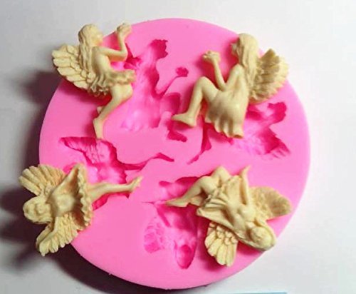 New Arrival! Design 40 Angel Shape Silicone Sugar Mold, Cake Decoration Tool, Food Grade Material N2