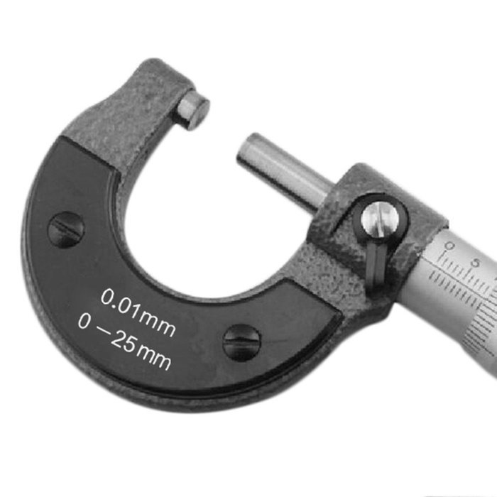 Ingdy(TM) Hot B 0-25mm 0.01mm Gauge Outside Metric Micrometer Tool With Metal For Mechanist Caliper Tool New N2