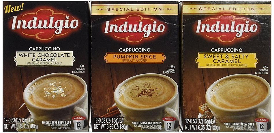 Indulgio French Vanilla Cappuccino Single Serve K-cup, 42 Count (Compatible with 2.0 Keurig Brewers) N94