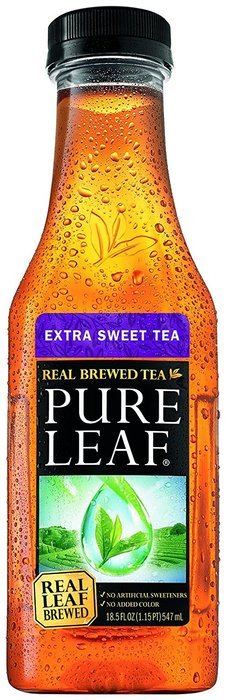 Pure Leaf Iced Tea, Unsweetened, Real Brewed Tea, 0 Calories, 18.5 Ounce (Pack of 12) N25