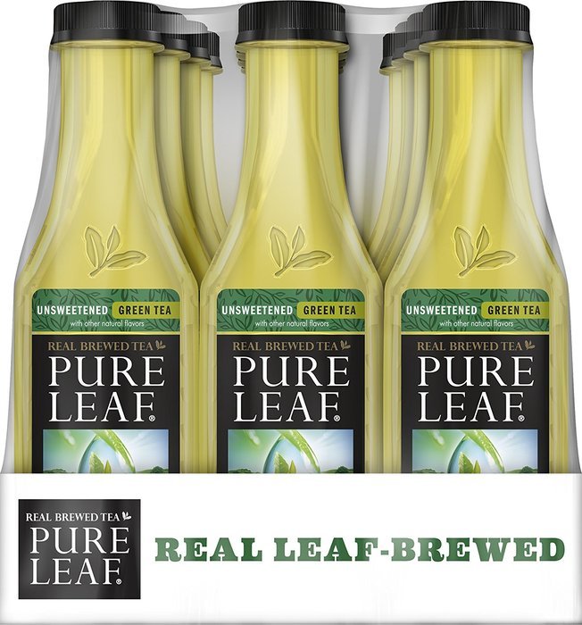 Pure Leaf Iced Tea, Unsweetened, Real Brewed Tea, 0 Calories, 18.5 Ounce (Pack of 12) N28