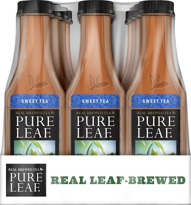 Pure Leaf Iced Tea, Unsweetened, Real Brewed Tea, 0 Calories, 18.5 Ounce (Pack of 12) N29