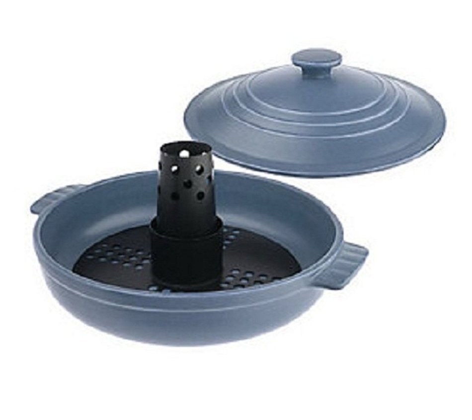 Technique Flame 12" 4qt Covered Casserole with Removable Roasting Insert - Black (Black) N2