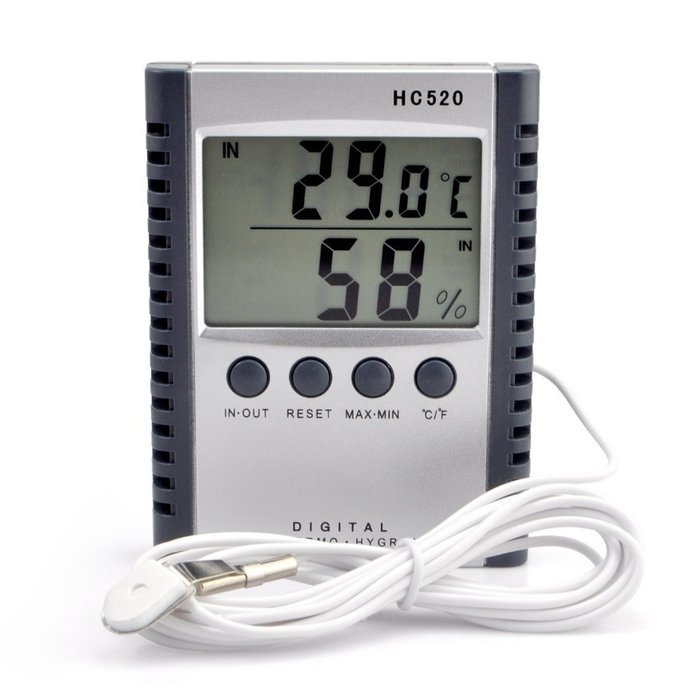 iKKEGOL LCD Digital In Out Living Indoor Outdoor Electronic Thermometer Hygrometer Humidity Meter HC520 N10