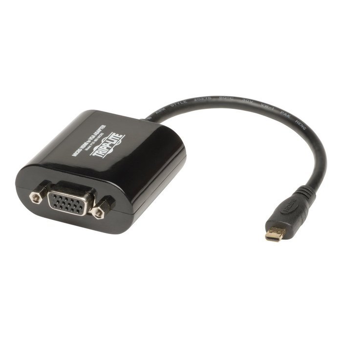 Tripp Lite 6-in HDMI to VGA with Audio Converter Adapter for Chromebook Laptop Desktop PC, 1920x1200/1080P, 6"...