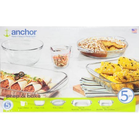 The Glass 5-Piece Basic Bakeware Set Can Be Used In The Refrigerator, Freezer And Even In The Microwave