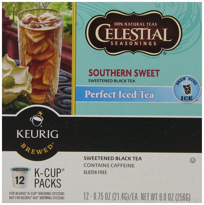 Green Mountain Coffee, Celestial Seasonings Southern Sweet Perfect Iced Tea, K-Cup Portion Pack for Keurig K-Cup... N25