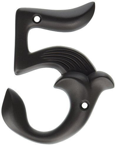 Atlas Homewares AN5-O 4-Inch Alhambra #5 from the Alhambra Collection, Aged Bronze by Atlas Homewares