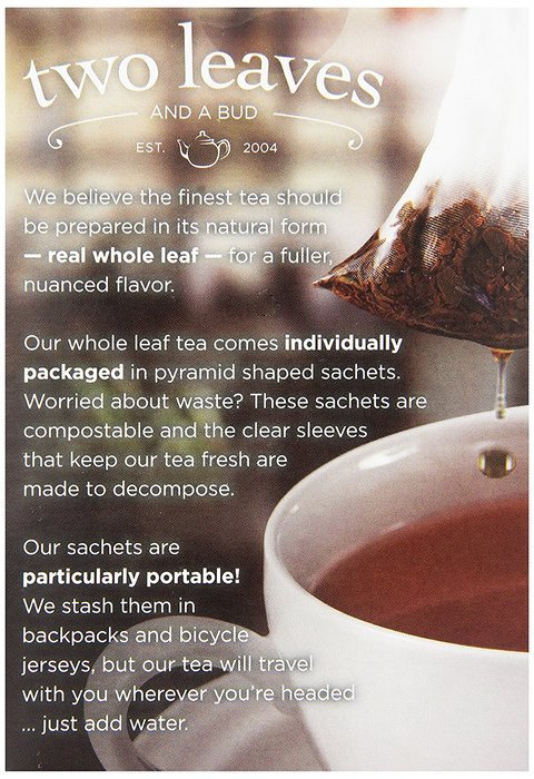 Organic Earl Grey Black Tea, 15 Count (Pack of 6) N7