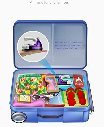 Sunflower Mini Travel Iron,Mini Wired Water Spray Steam Electric Iron for Traveling (Purple)