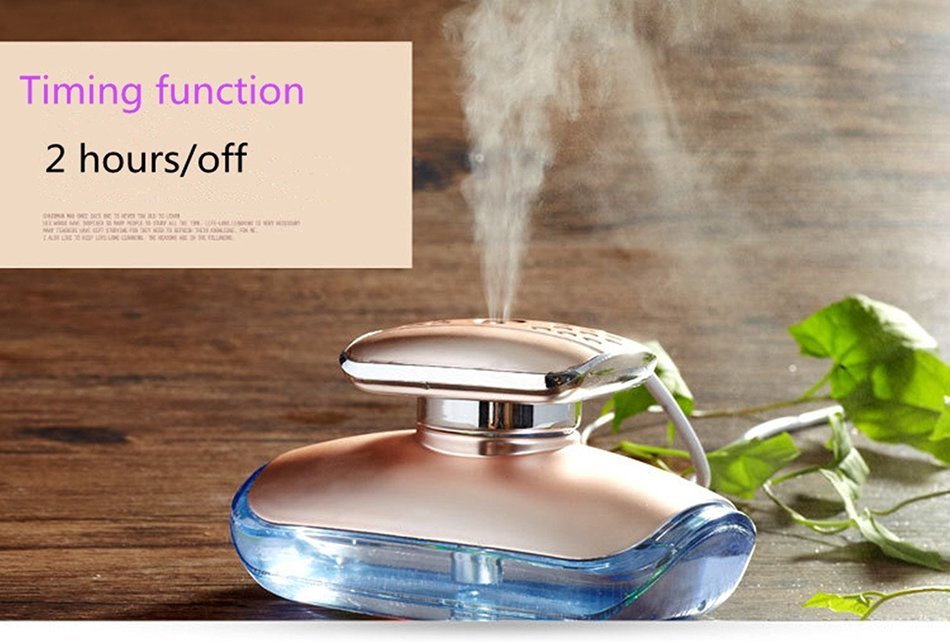 Jinsen Perfume bottle 120ml Cool Mist Ultrasonic Humidifier, with Whisper-quiet Operation, Automatic Shut-off,... N16