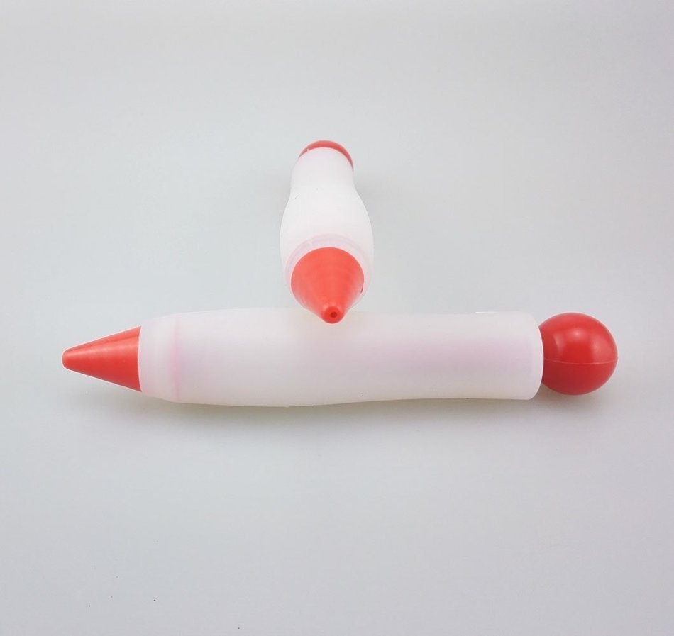 yueton Pack of 2 Silicone Food Writing Pen Cake Cookie Cream Pastry Chocolate Decorating Pen DIY Personalized...