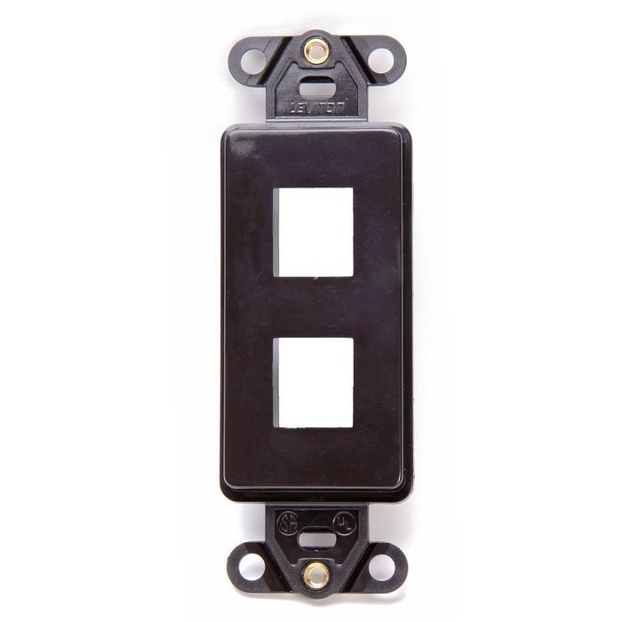 LEVITON 41643-T 3-Port QuickPort Decora Platform, Light Almond N2