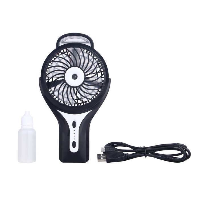 Handheld Misting Fan Portable Mini Battery Fan Personal Rechargeable Mist Humidifier for Beauty, Home 3 Speeds...