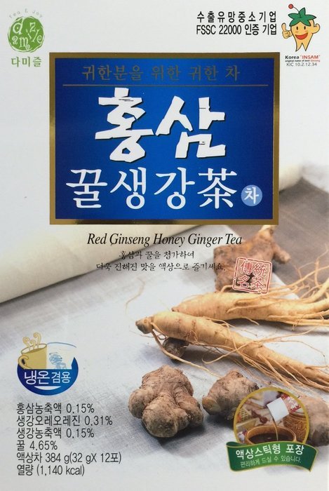 Red Ginseng Honey Ginger Tea 32g X 12T N2