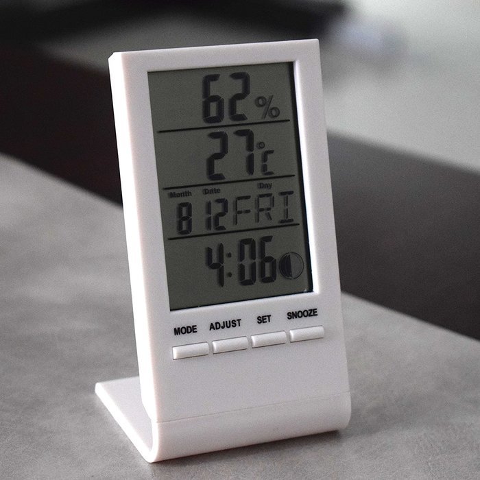 Humidity Meter, EverPlus Digital Clock and Weather Station with ...