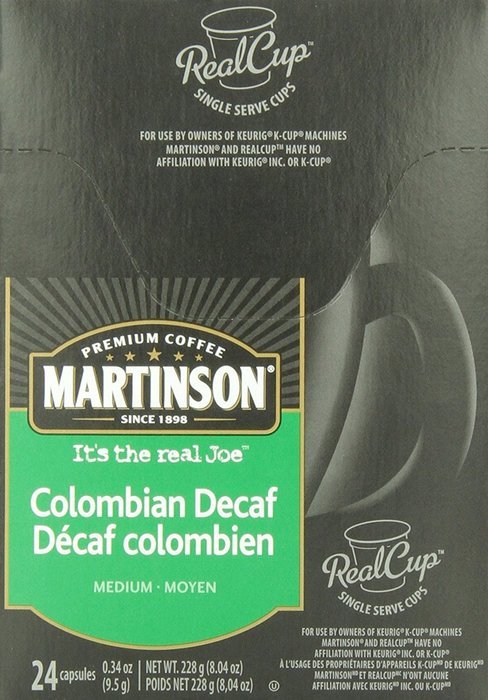 Martinson Coffee, Hazelnut Vanilla Decaf, 24 Single Serve RealCups N81