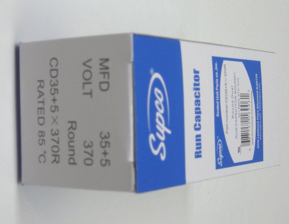 CD35+5X370R--ROUND DUAL RUN CAPACITOR