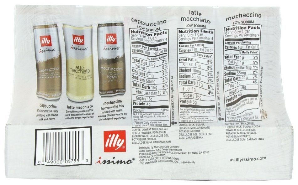 illy issimo Coffee Drink, Caff&egrave;, 6.8-Ounce Cans (Pack of 12) N14