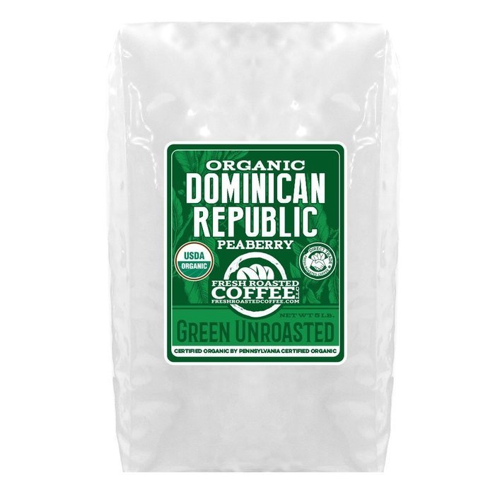 Green Unroasted Coffee, 5 Lb. Bag, Fresh Roasted Coffee LLC. (Colombian Supremo) N19