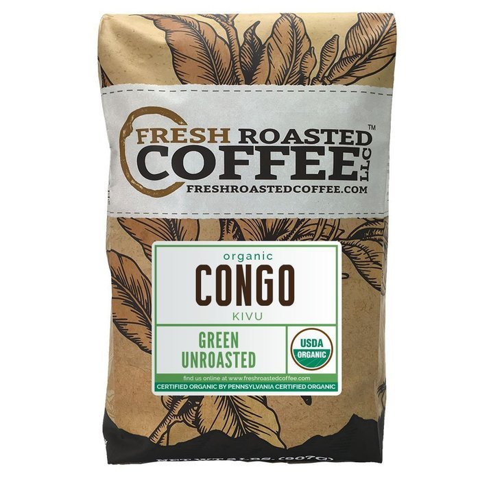 Green Unroasted Coffee, 5 Lb. Bag, Fresh Roasted Coffee LLC. (Colombian Supremo) N20